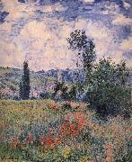 Claude Monet, Poppy Field Near Vetheuil